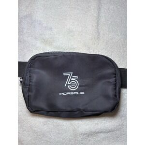 Porsche 75th Anniversary Fanny Pack Bum Bag 1948-2023 Black Zipper Hit Promo